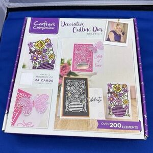 NEW Crafter’s Companion Decorative Outline Dies Craft Kit #26 Floral Card Making
